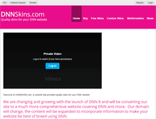 Tablet Screenshot of dnnskins.com